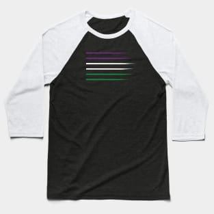 Suffragette Flag Colours UK Baseball T-Shirt